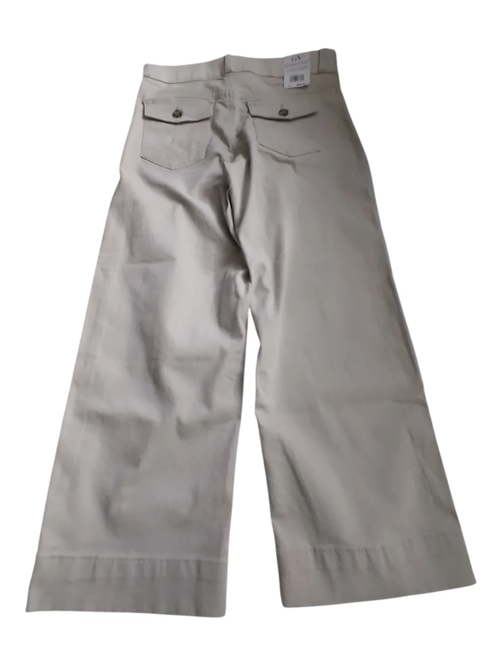 Gloria Vanderbilt Shape Effect Women's Wide-Leg High Rise Pants Beige Average 6 - Picture 4 of 5